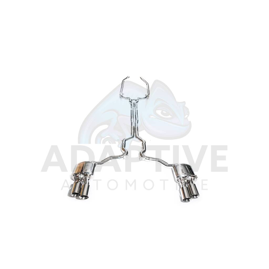 Catback with chrome tips