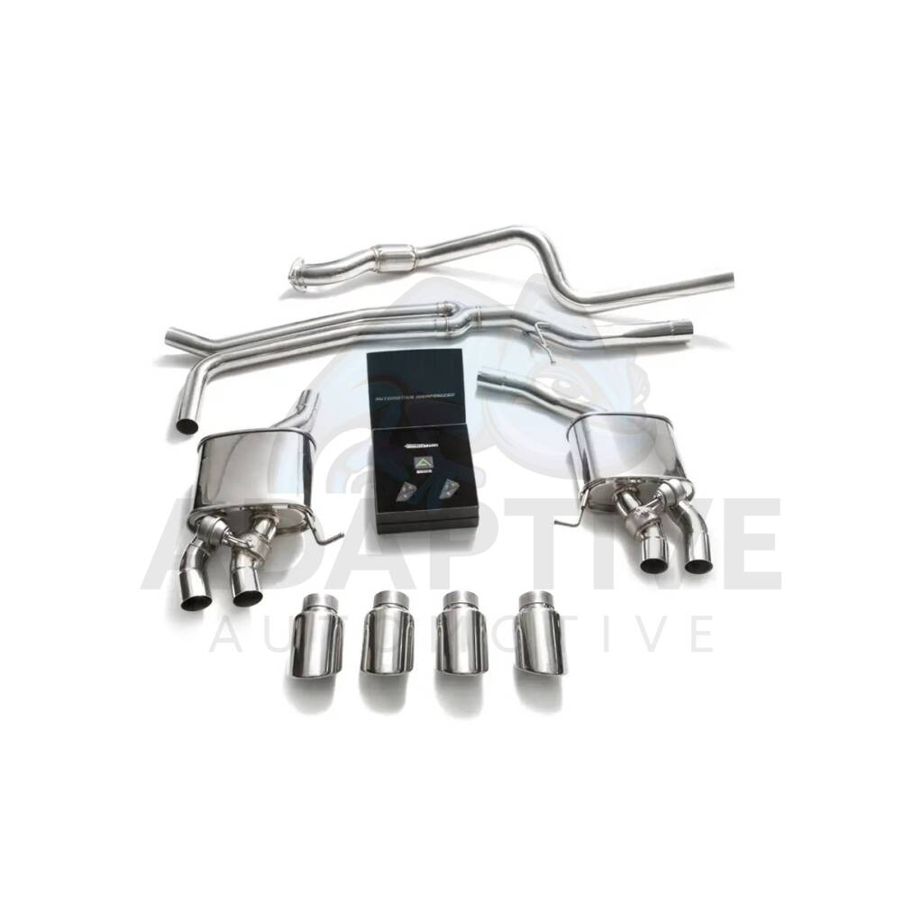 Catback with chrome tips