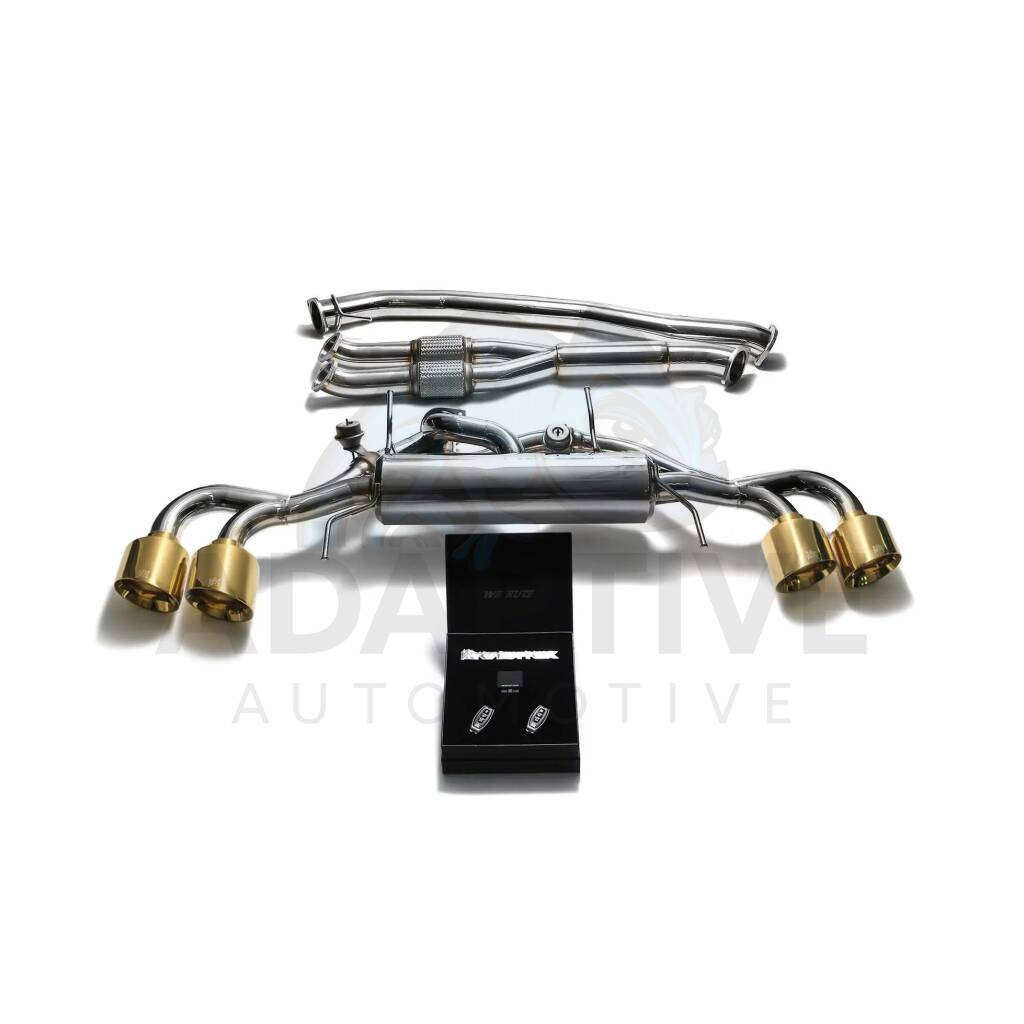 Catback with gold tips + decat Y-pipe