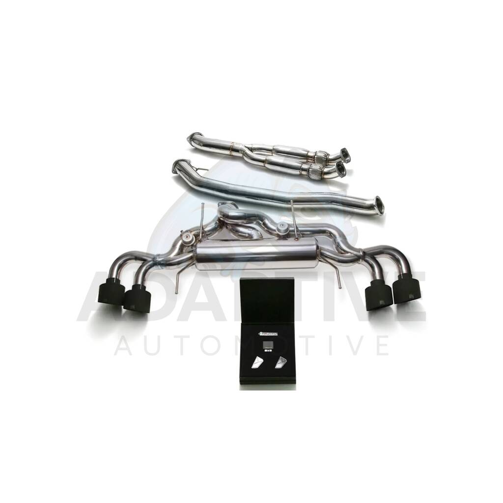 Catback (102mm) with mat black tips + decat Y-pipe