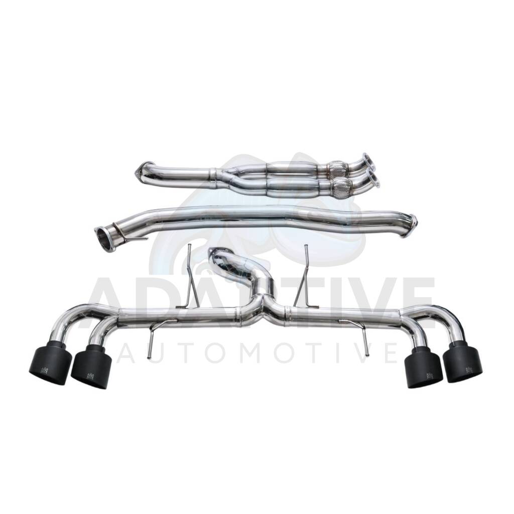 Catback with mat black tips + decat Y-pipe (RACING EDITION)