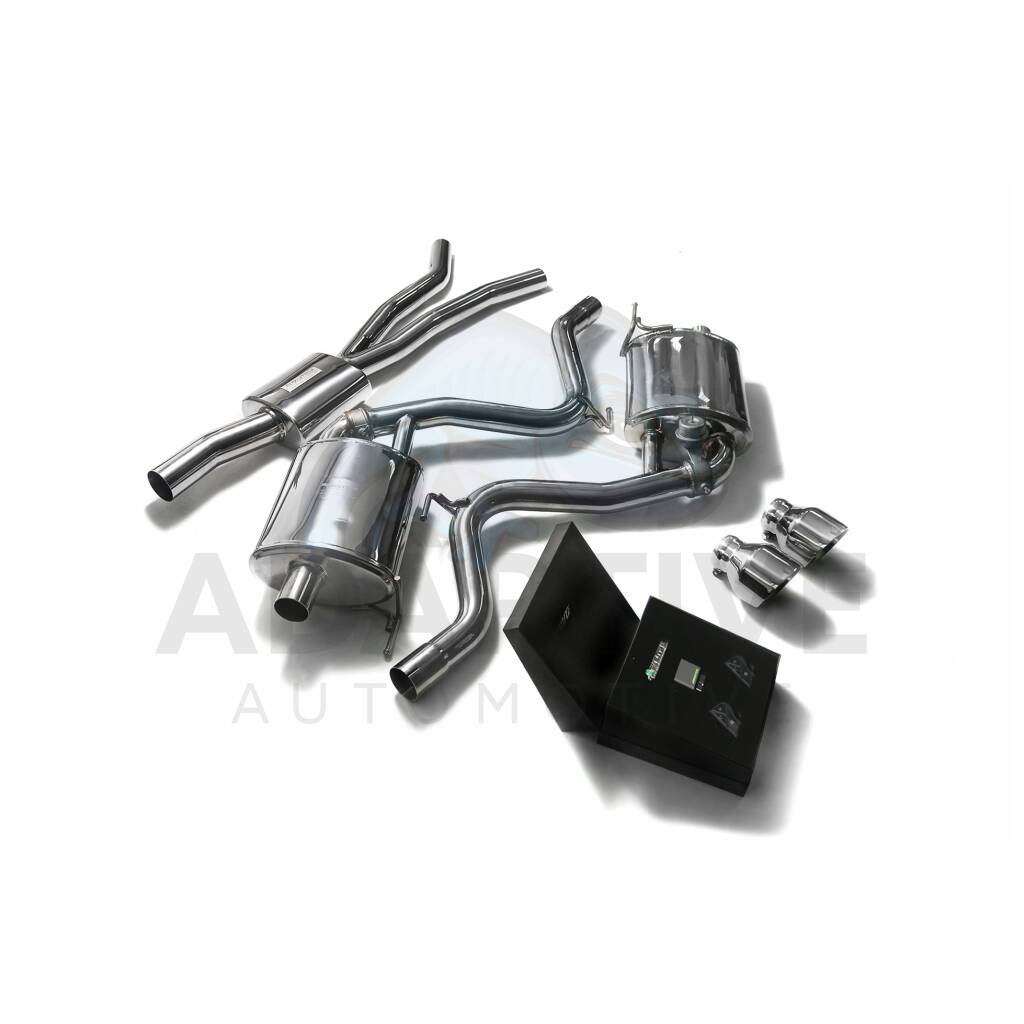 Catback with chrome tips