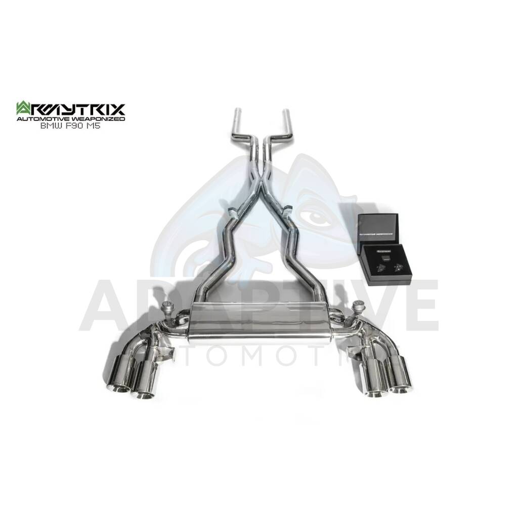 Catback with chrome tips