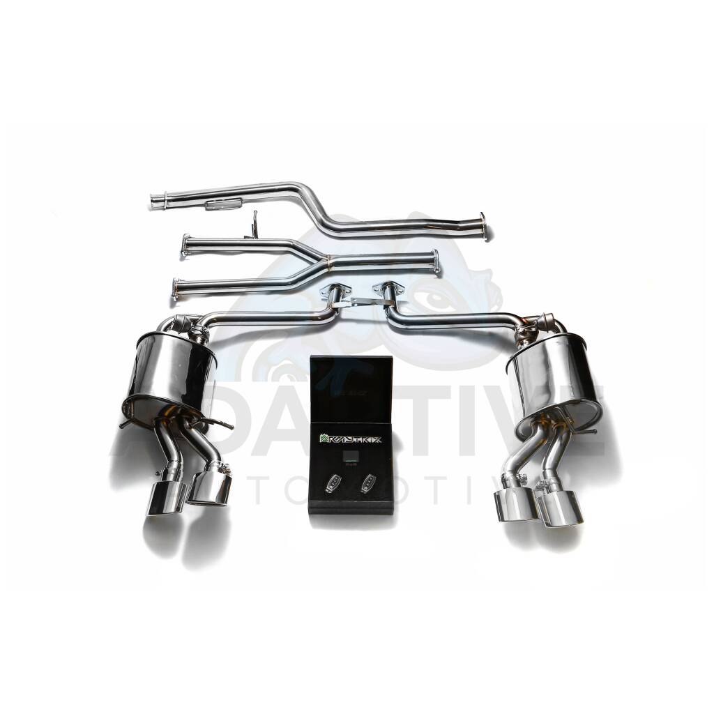 Catback with chrome tips