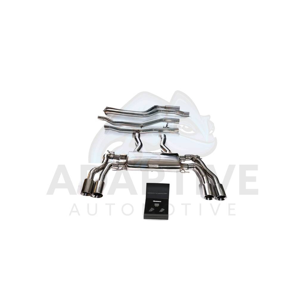 Catback with chrome tips