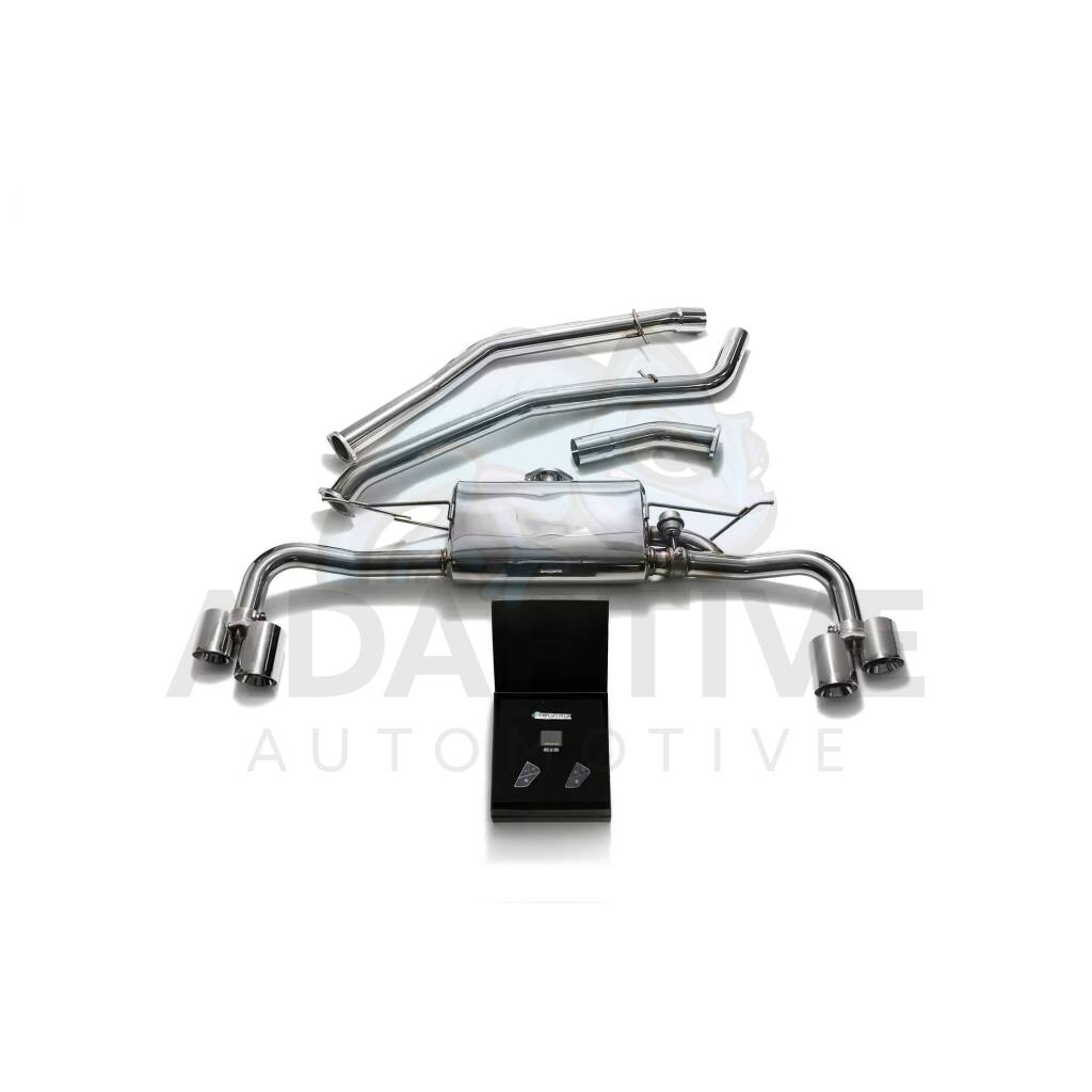 Catback with chrome tips