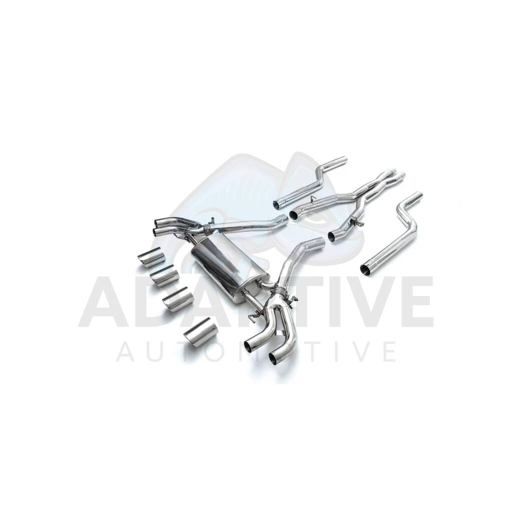 Catback with chrome tips
