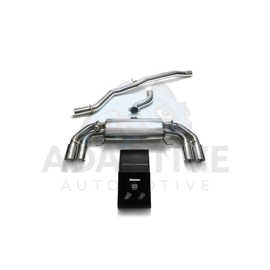 Catback with chrome tips