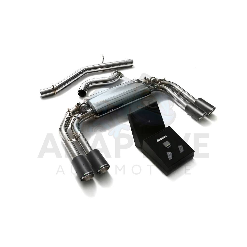 Catback with carbon tips