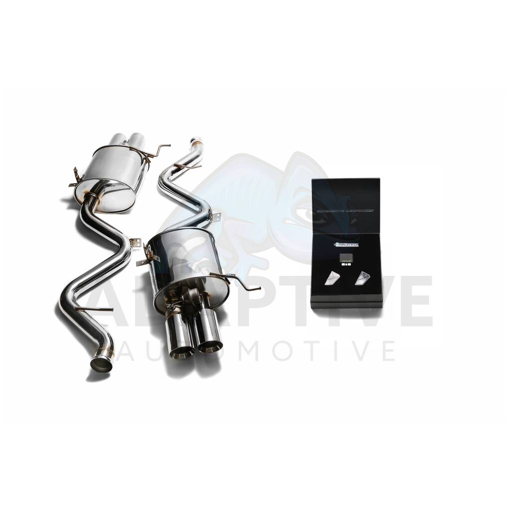 Catback with chrome tips