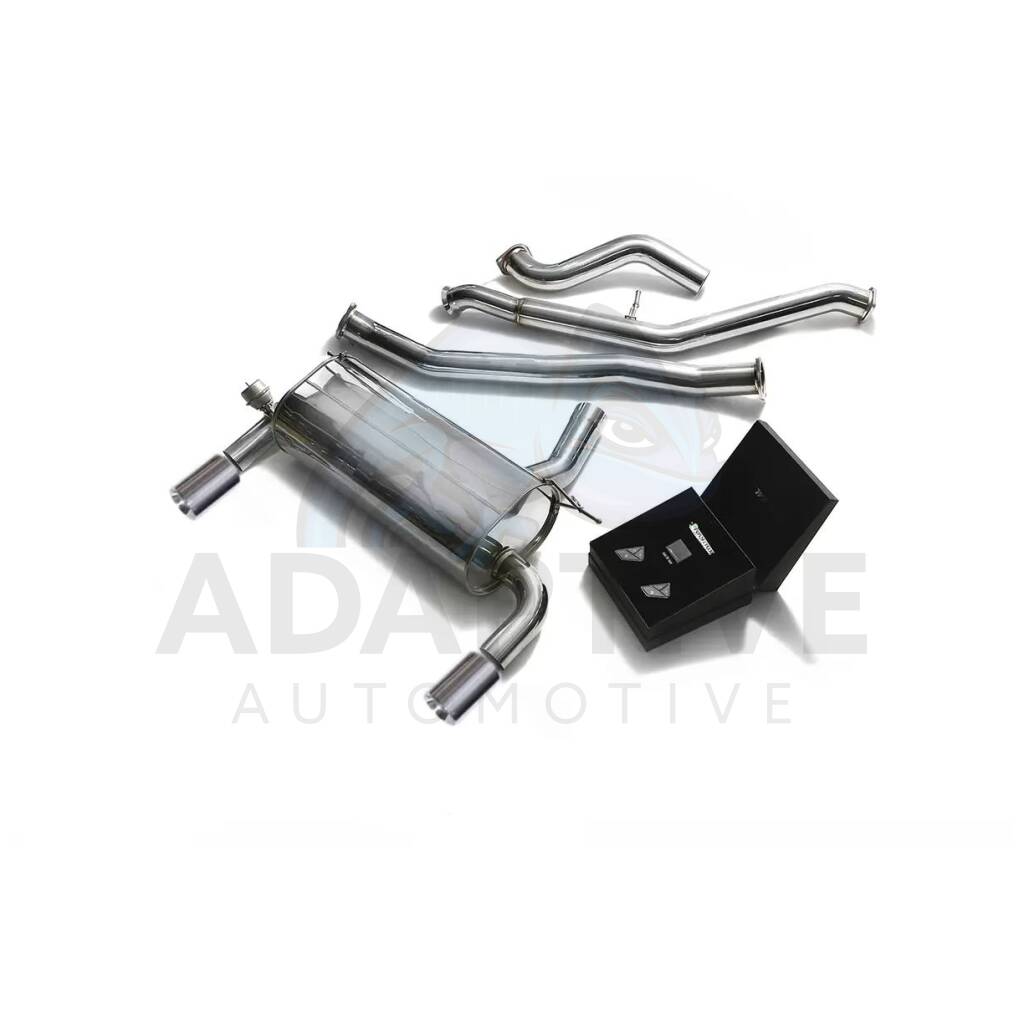 Catback with chrome tips