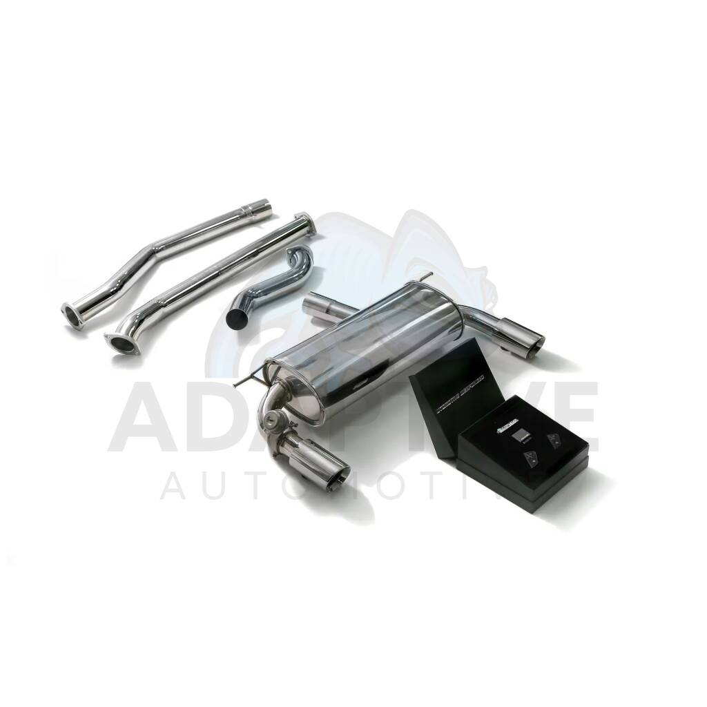 Catback with chrome tips