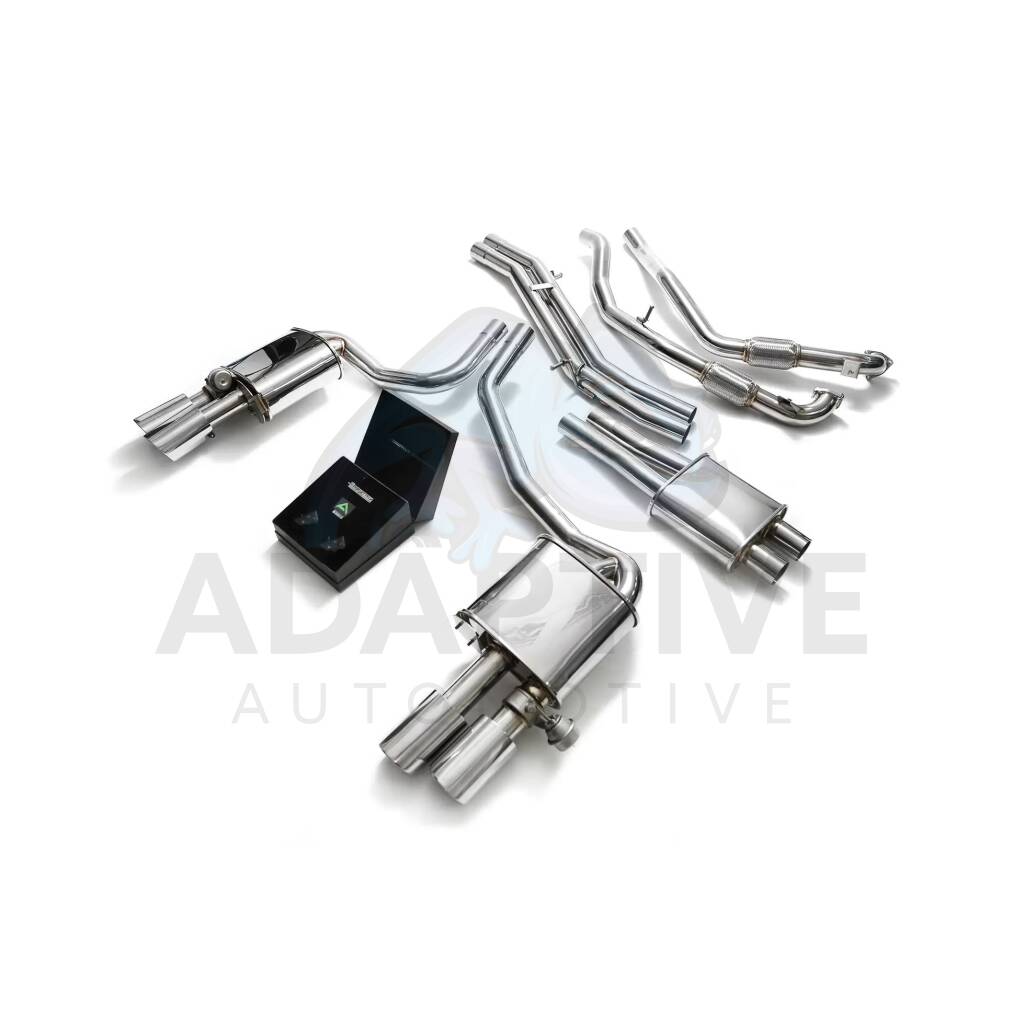 Catback with chrome tips