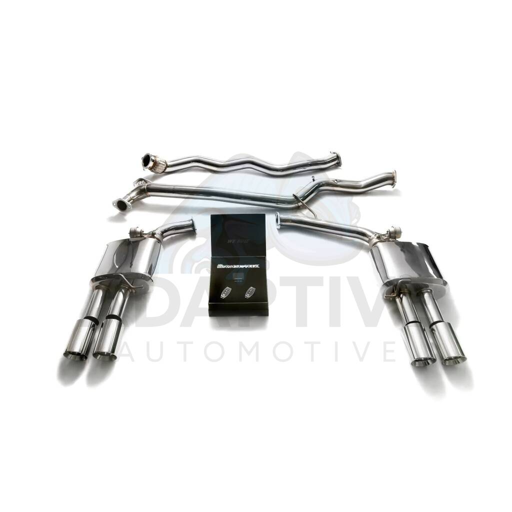 Catback with chrome tips