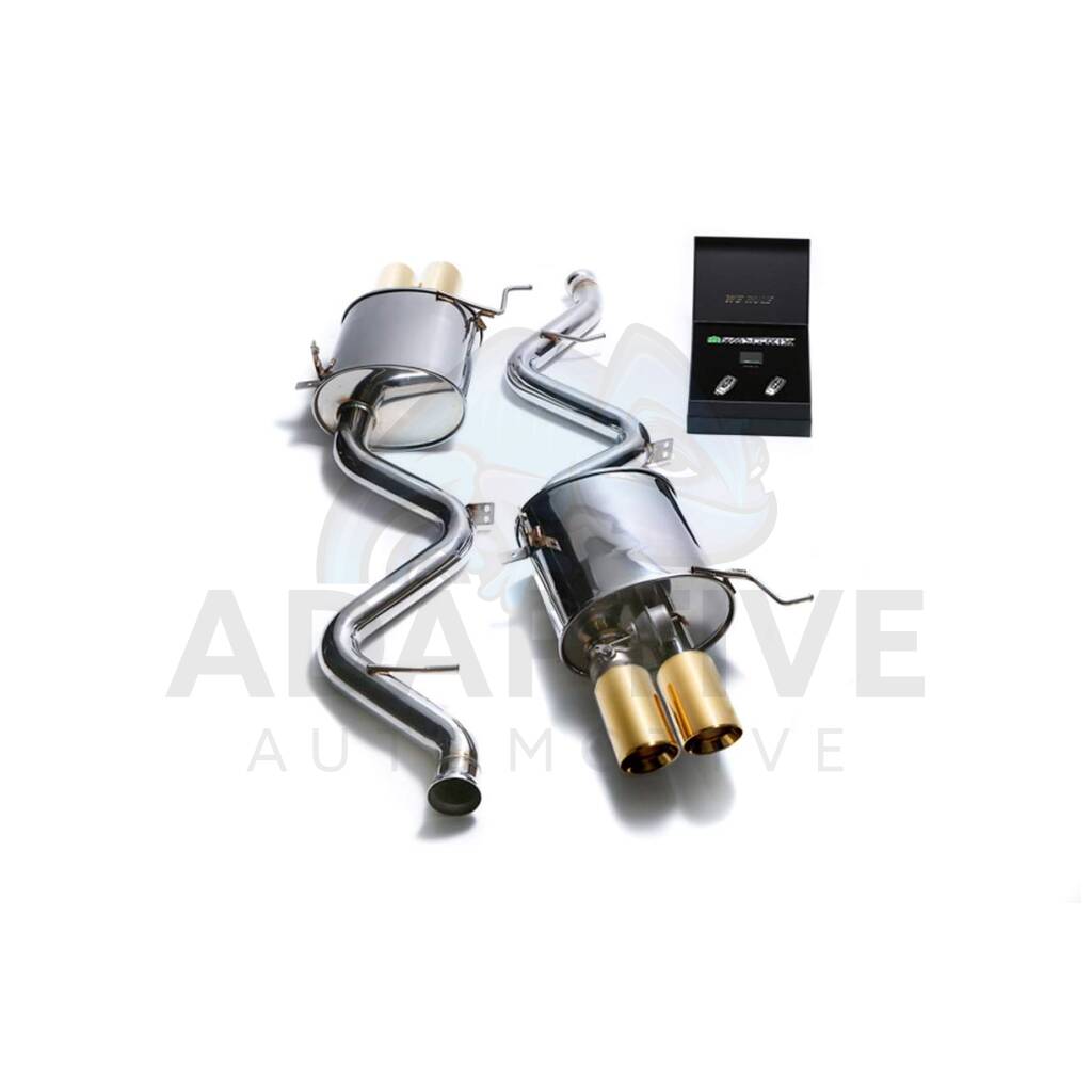 muffler with gold tips