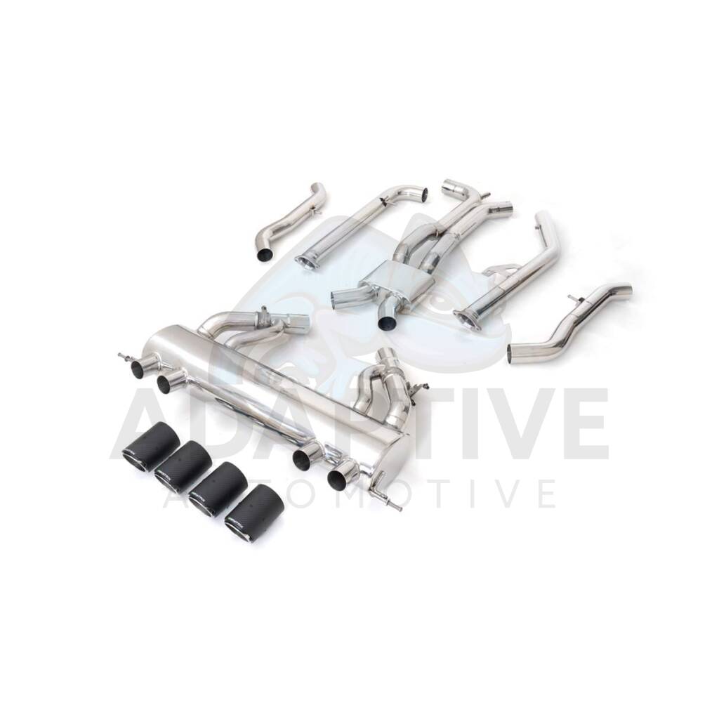 Catback with quad chroom tips