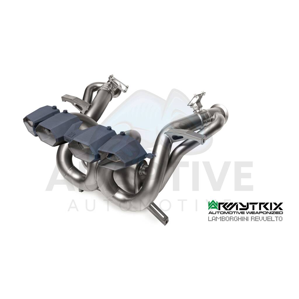 Valvetronic X-Pipe Muffler with 3D Printed Raing Bull Tailpipes (SS)