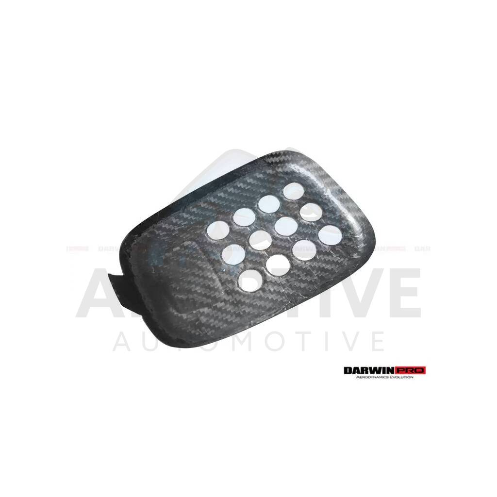 Dry Carbon Fiber Rear Black Light Cover w/ Camera Hole