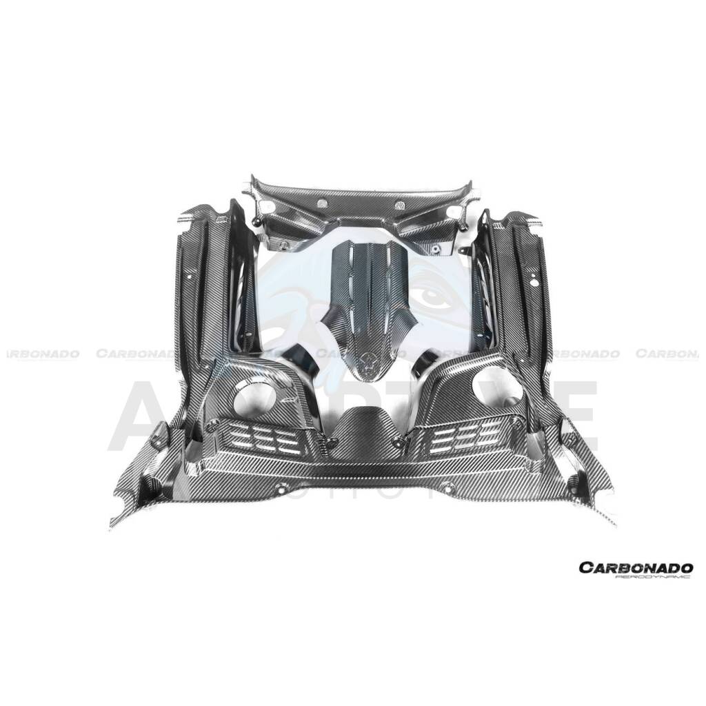 Dry Carbon Fiber Engine Bay Room Interior (5pcs)