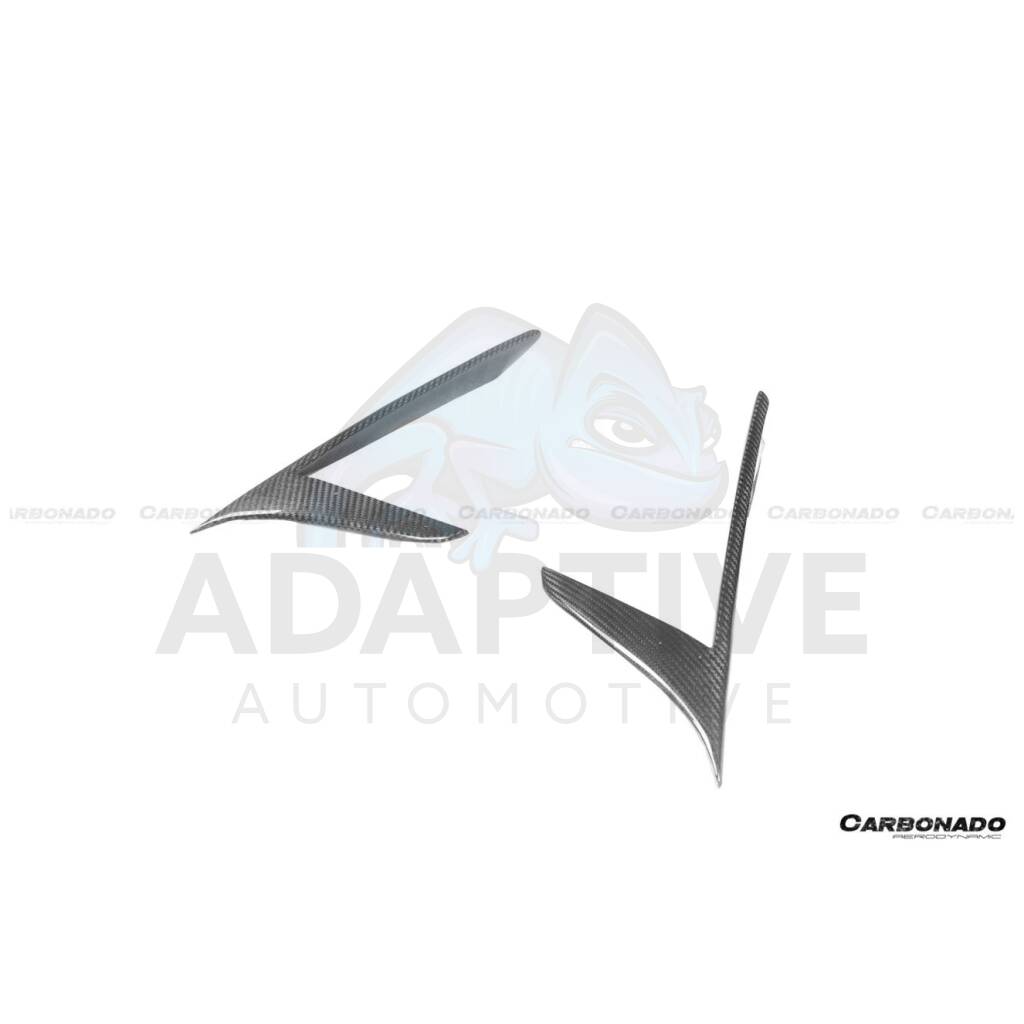 NVT Style Dry Carbon Fiber Quarter Panel Side Vent Scoops