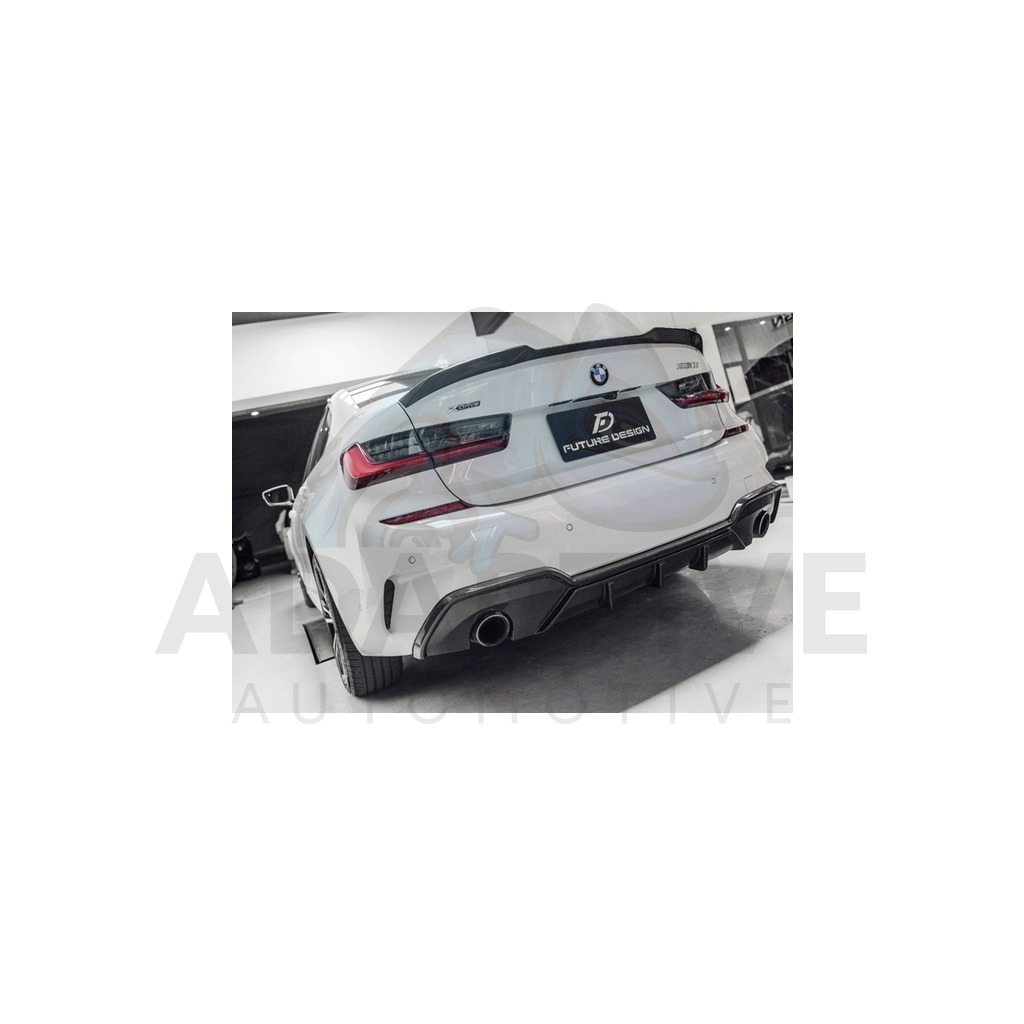 BMW G20 G21 - FDGT style carbon rear Diffuser [ 320 330 Daul ]