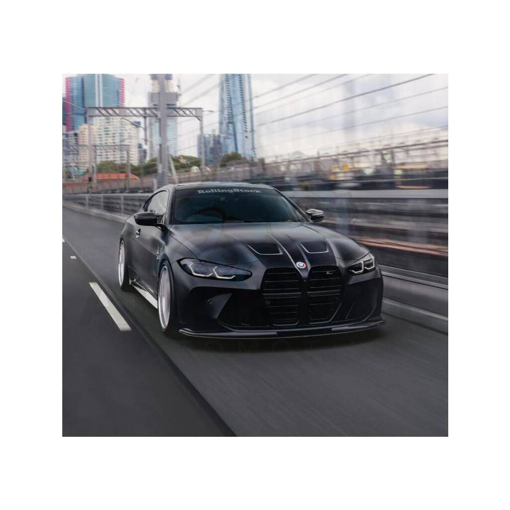 M performance style carbon front lip