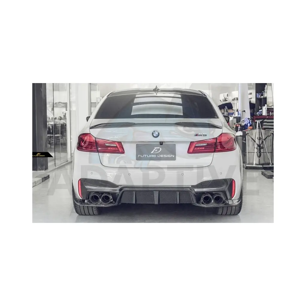 Adaptive Automotive - Future Design 3D style carbon rear Diffuser [ 3 pcs ]
