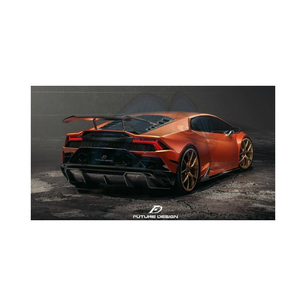 Future Design style carbon rear Diffuser