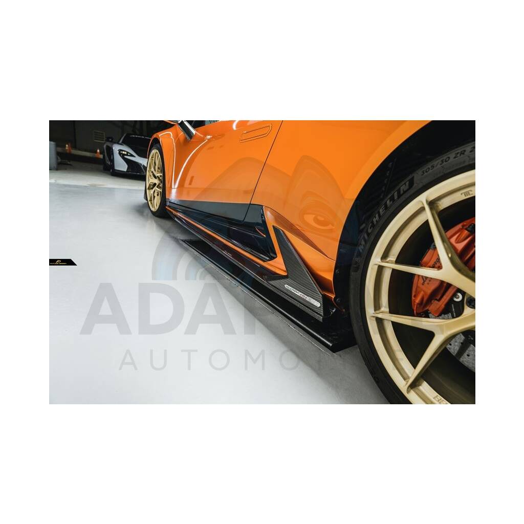 Future Design style carbon Side Skirt Splitter