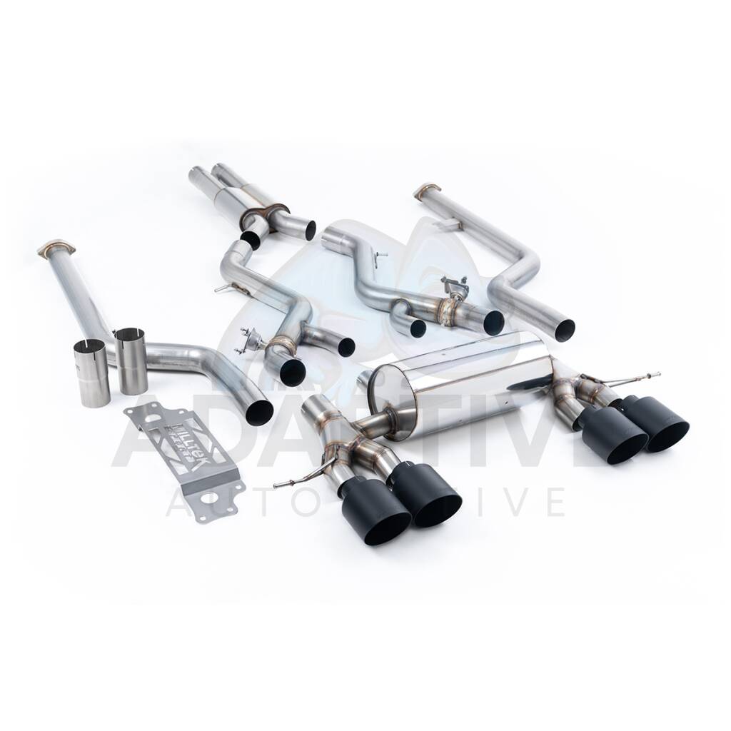 Cat-back (resonated) with black tips