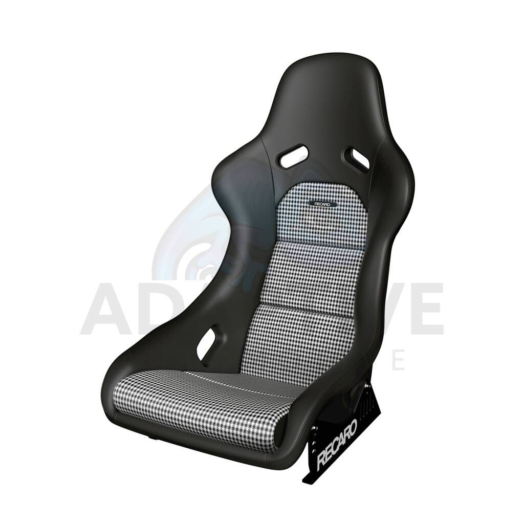RECARO Classic Pole Position zwart leder / Pepita