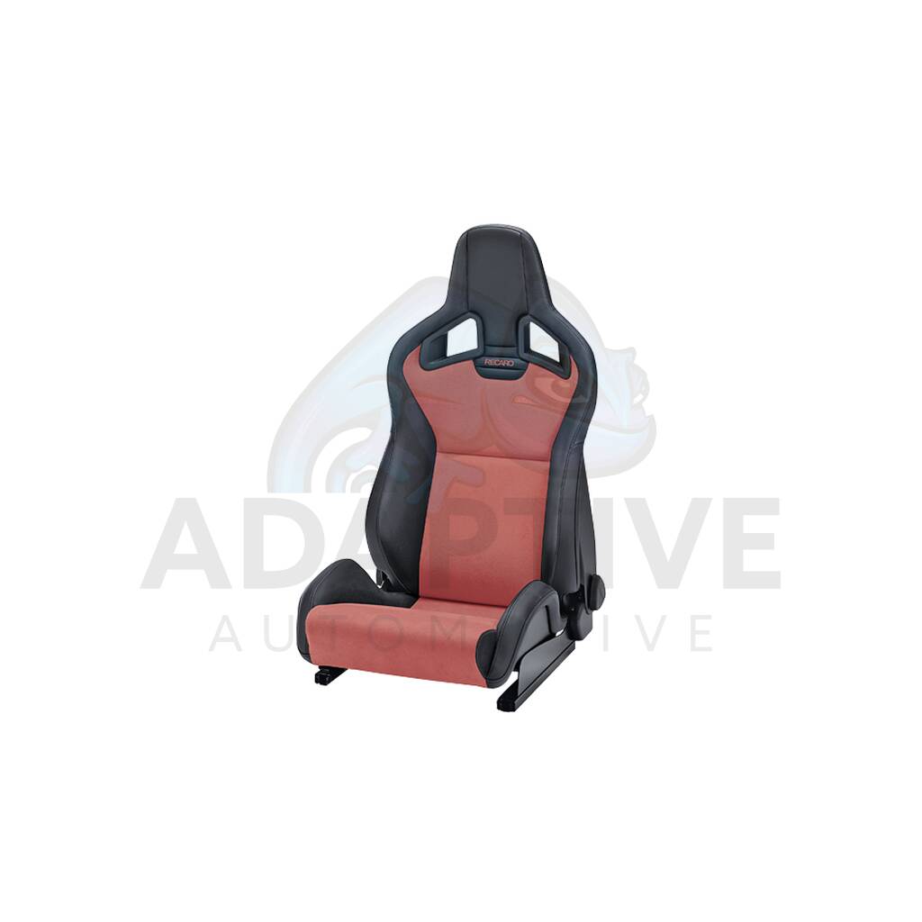 RECARO Sportster CS Rechts Vinyl zwart / Dynamica rood met verwarming en SAB
