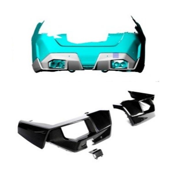 Rear diffuser (dry carbon)