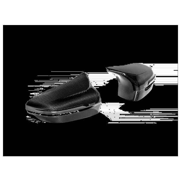 Carbon Fiber Mirror Cap Set - High Gloss