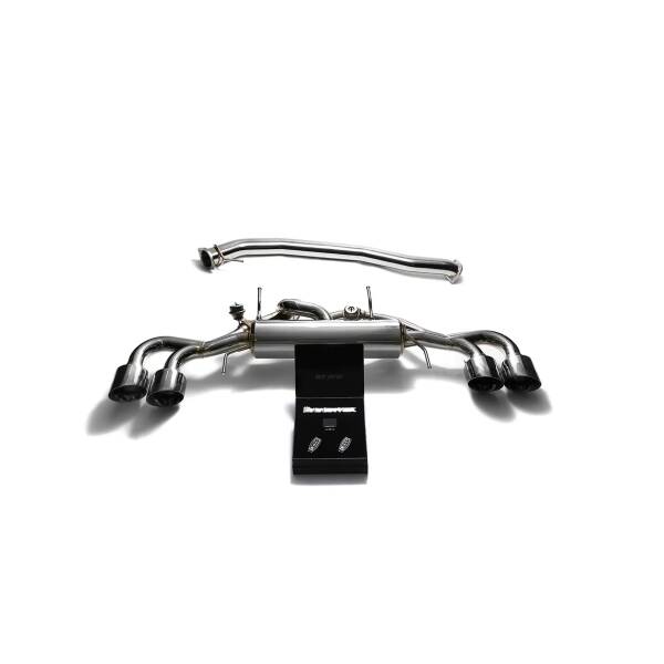Catback with chrome tips