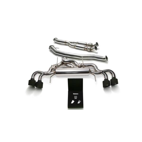 Catback (102mm) with mat black tips + decat Y-pipe