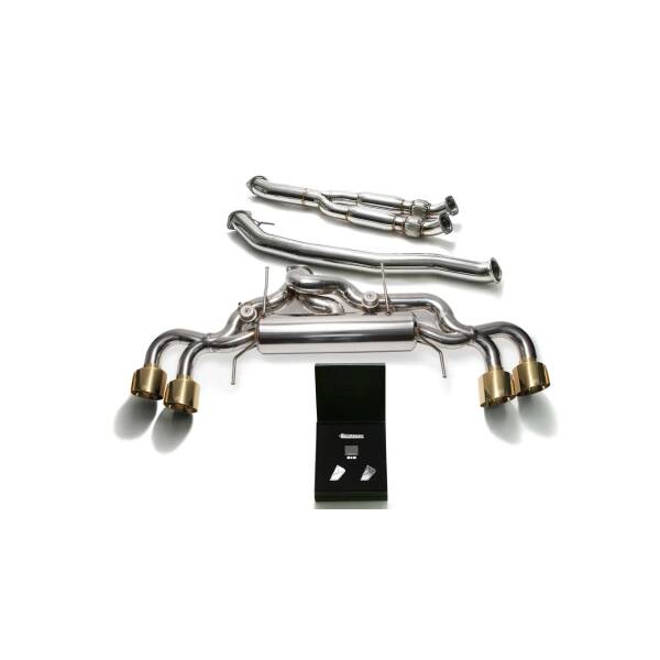 Catback (102mm) with gold tips + decat Y-pipe