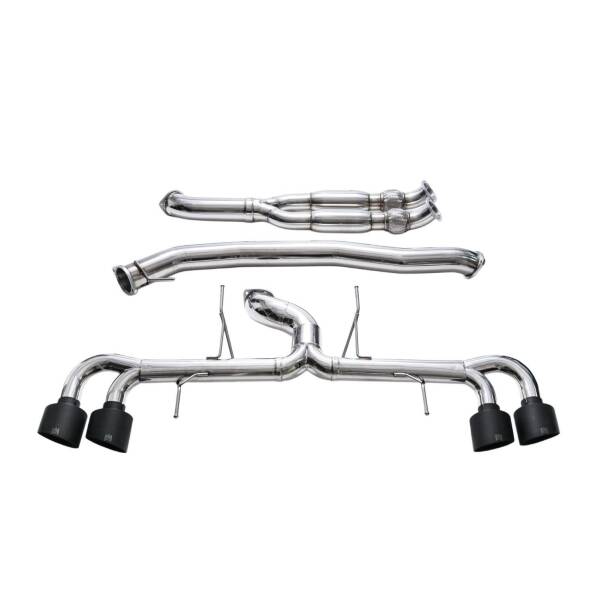Catback with mat black tips + decat Y-pipe (RACING EDITION)