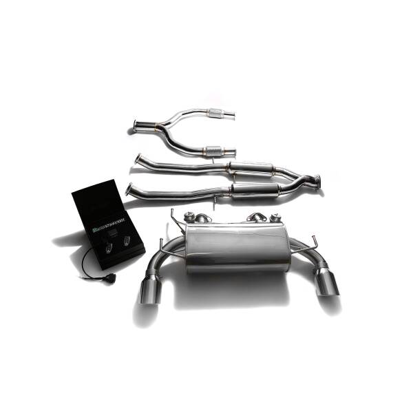 Catback with chrome tips