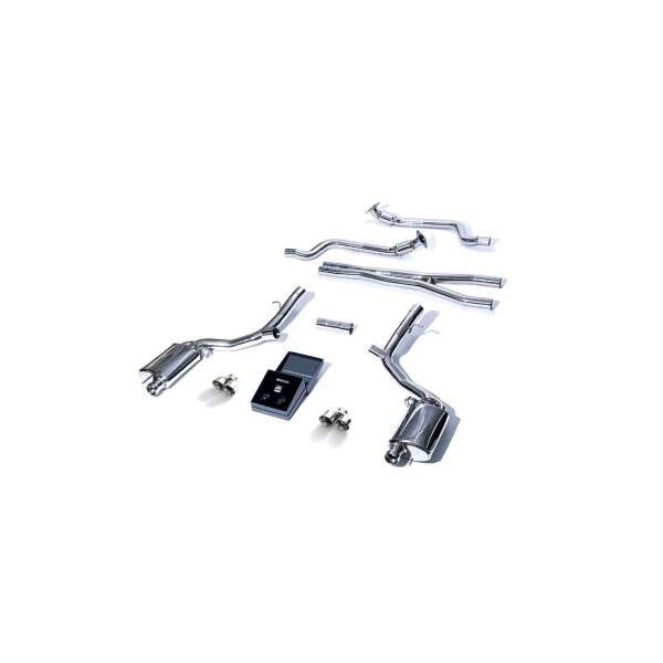 Catback with chrome tips