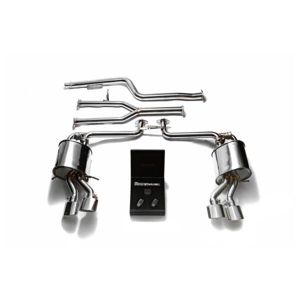 Catback with chrome tips