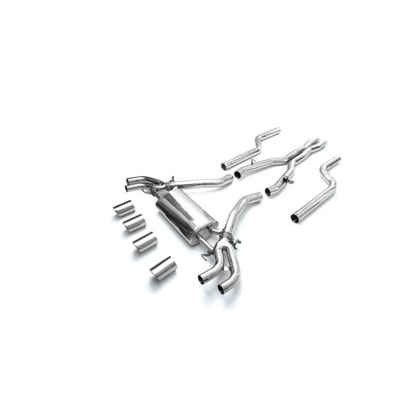 Catback with chrome tips