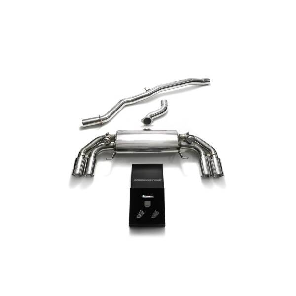 Catback with chrome tips