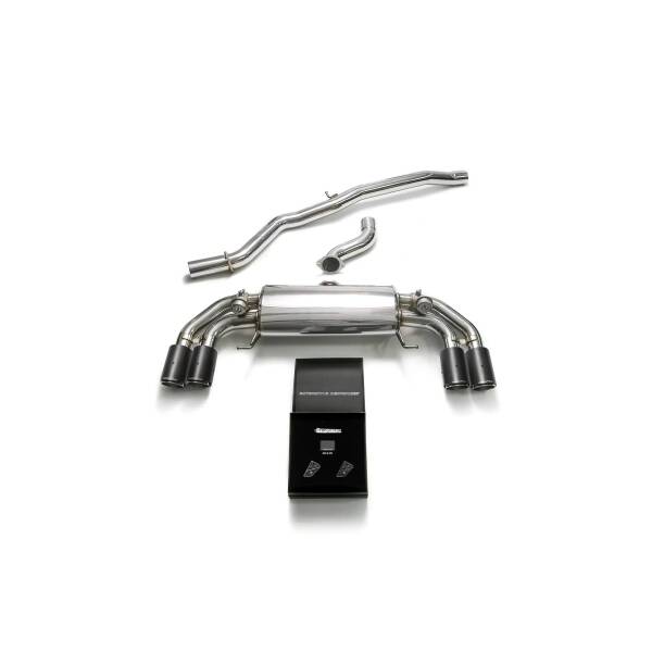 Catback with carbon tips