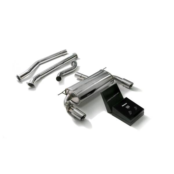 Catback with chrome tips