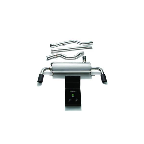 Catback with matt black tips