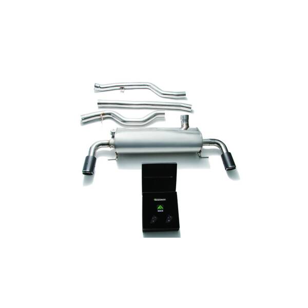 Catback with carbon tips