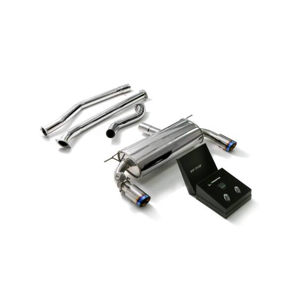 front pipe with titanium blue tips