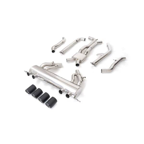 Catback with quad chroom tips