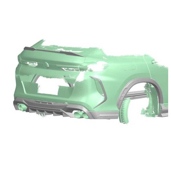 Rear Bumper Trims BMW X6M F96 2024-2025